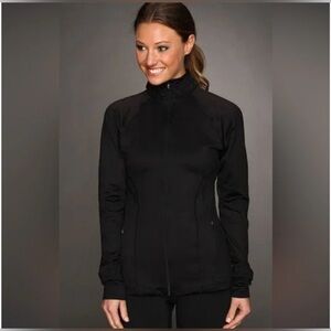 Spanx Black Contour Full Zip Jacket Athleisure Lightweight Women’s size XL
